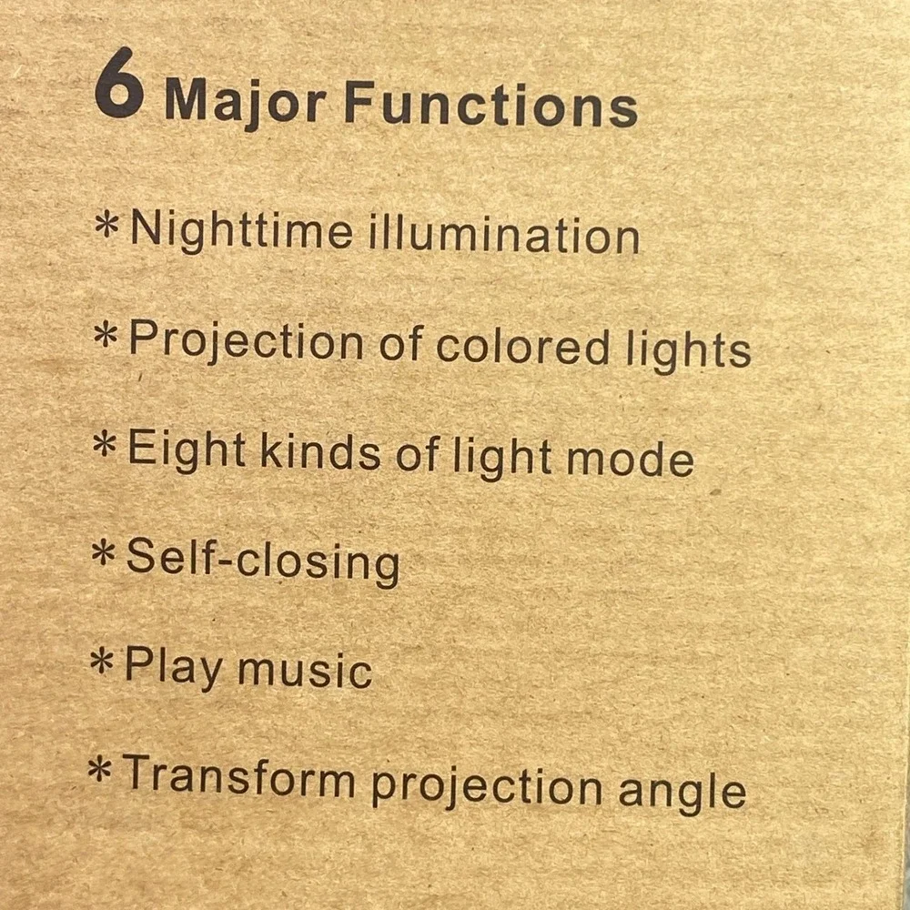 ColorDiamond Light Projection Lamp White USB Charge Speaker Music NEW‎